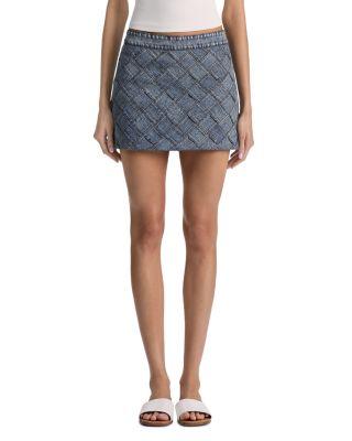 Rubi Woven Denim Skirt by ALICE+OLIVIA