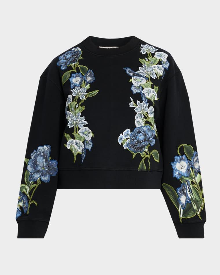 Russell Embellished Crewneck Sweatshirt by ALICE+OLIVIA