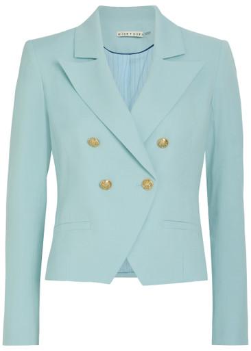 Sable double-breasted cropped blazer by ALICE+OLIVIA