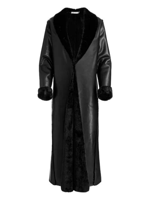 Shelby faux-shearling maxi coat by ALICE+OLIVIA