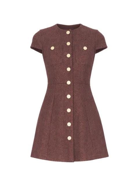Shiloh buttoned short-sleeve dress by ALICE+OLIVIA