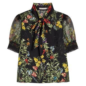 T Brentley Tie Nk Blouse by ALICE+OLIVIA