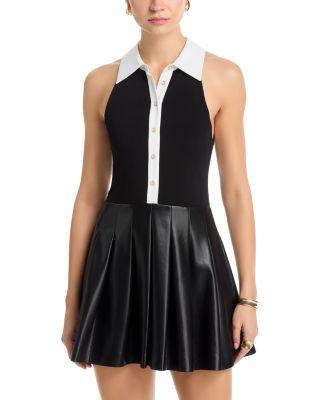 Tate Faux Leather Sleeveless Dress by ALICE+OLIVIA