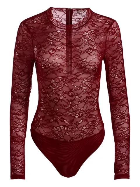 Tayen lace crew-neck bodysuit by ALICE+OLIVIA
