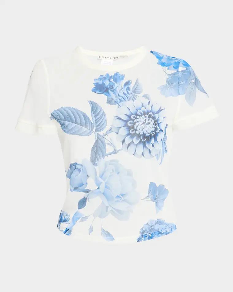 Tess Crewneck Tee by ALICE+OLIVIA