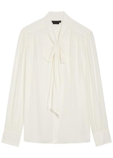 Thayer neck tie georgette blouse by ALICE+OLIVIA