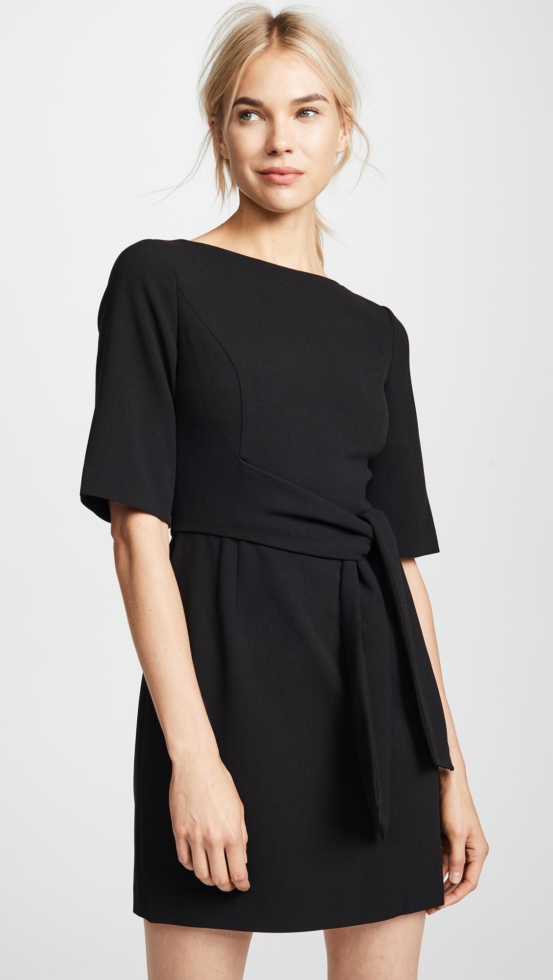 Virgil Boat Neck Wrap Dress by ALICE+OLIVIA