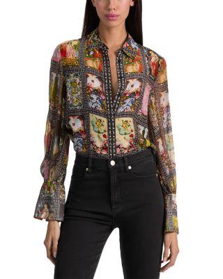 Wan Button Front Blouse by ALICE+OLIVIA