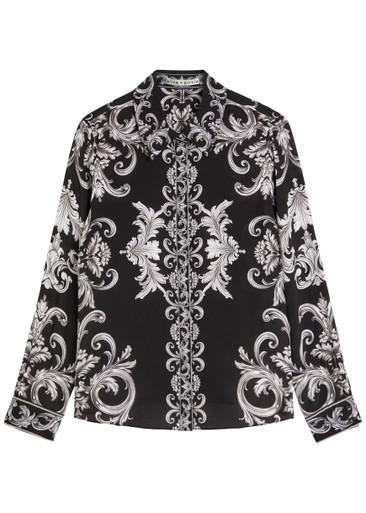 Willa patterned silk shirt by ALICE+OLIVIA