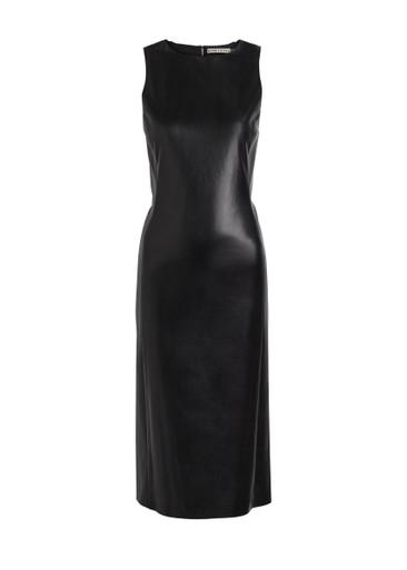 Wynell bow-appliquéd faux leather midi dress by ALICE+OLIVIA