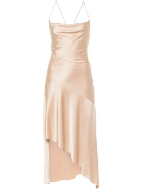 asymmetric midi dress by ALICE+OLIVIA