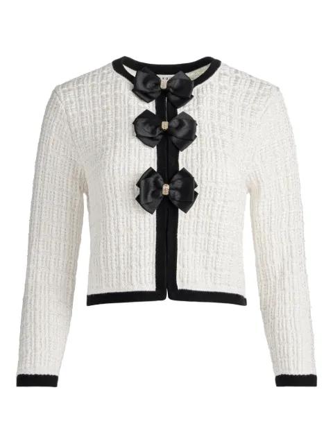 bow-detail cardigan by ALICE+OLIVIA