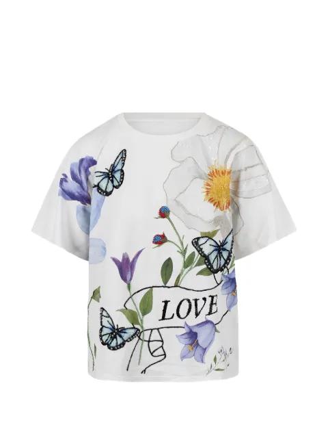 butterfly-print t-shirt by ALICE+OLIVIA