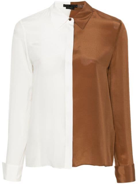 colour-block shirt by ALICE+OLIVIA