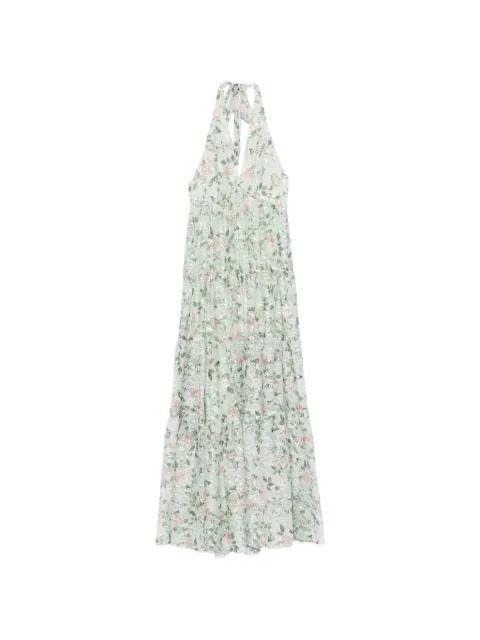 deep-V tiered maxi dress by ALICE+OLIVIA