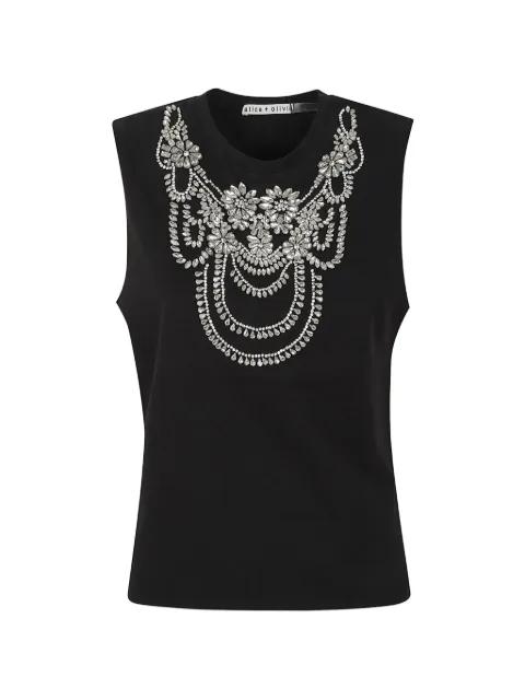 embellished sleeveless top by ALICE+OLIVIA