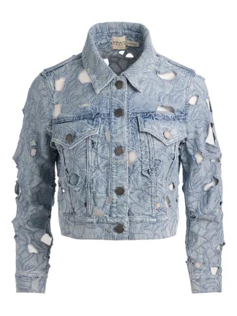 embroidered eyelet jacket by ALICE+OLIVIA