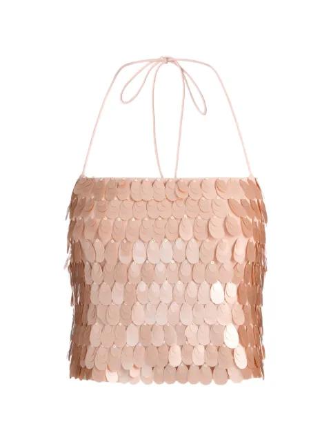 paillette-embellished spaghetti-strap top by ALICE+OLIVIA