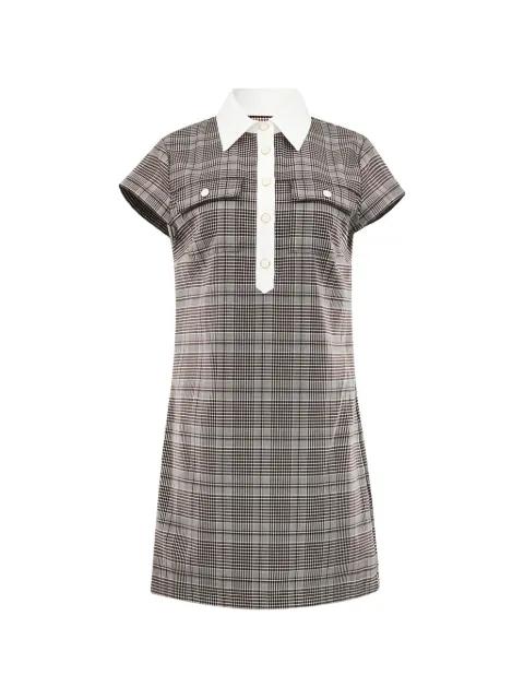 polo-collar mini dress by ALICE+OLIVIA