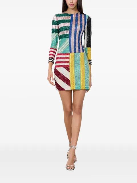 sequin stripe mini dress by ALICE+OLIVIA