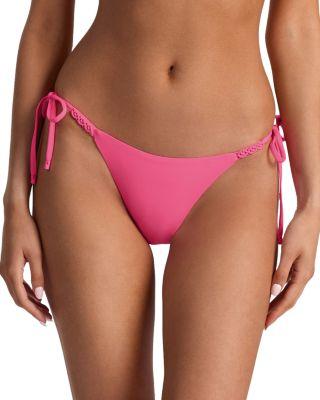 x Alice and Olivia Macrame Side Tie Bikini Bottom by ALICE+OLIVIA