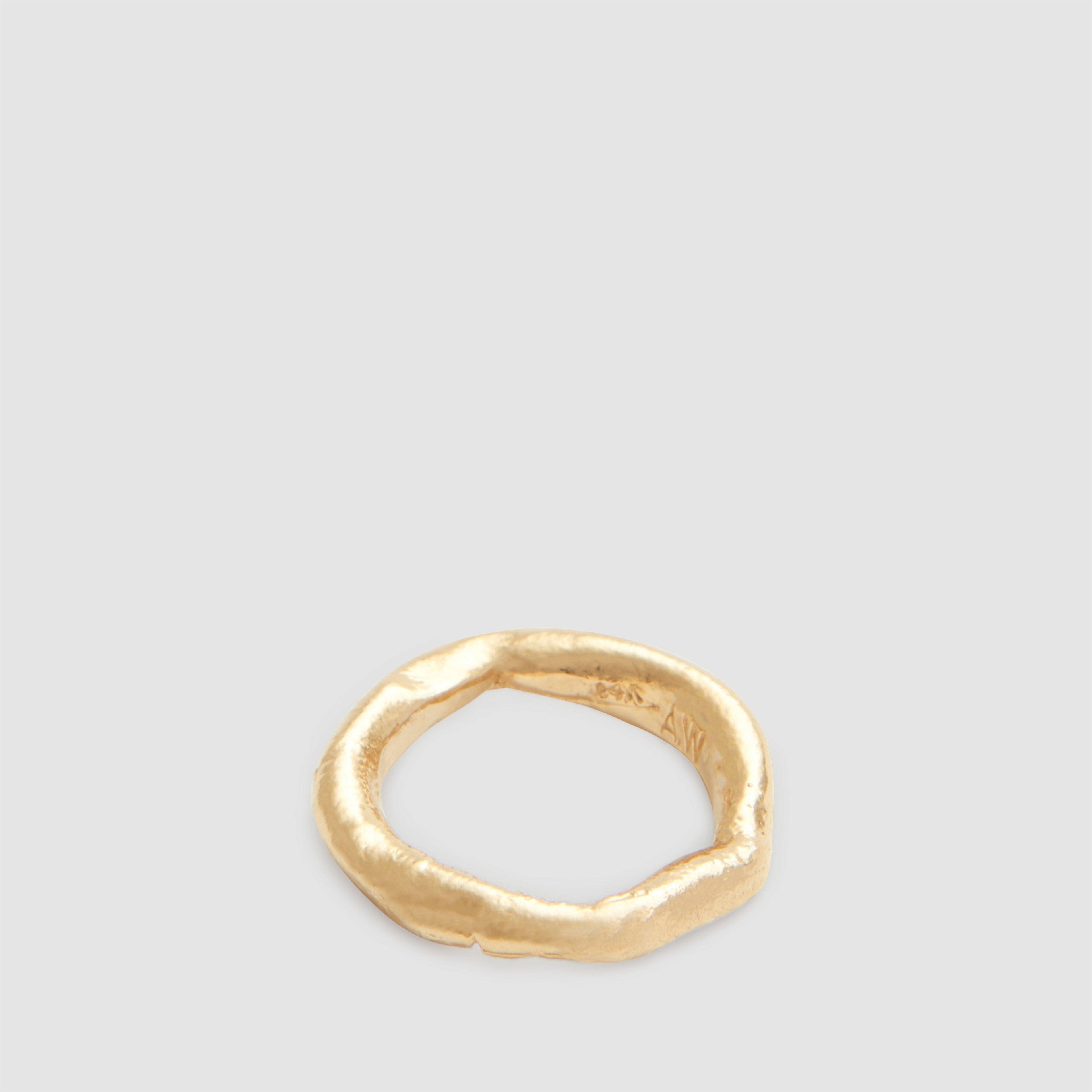 Alice Waese - Simple Wavy Ring - (Gold) by ALICE WAESE