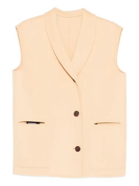 button-fastening waistcoat by ALICIA AUDREY