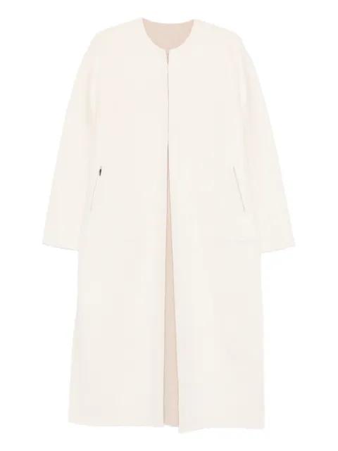 round-neck coat by ALICIA AUDREY