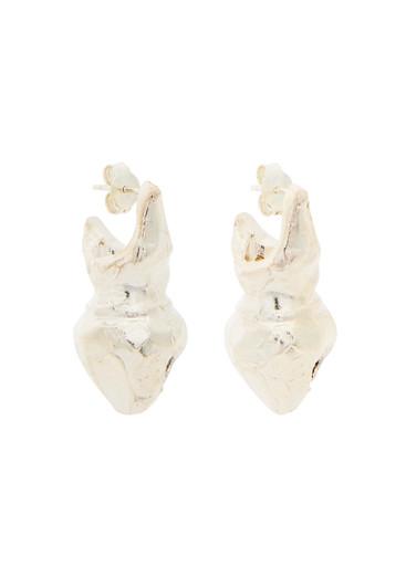 The Vessel of Offerings sterling silver drop earrings by ALIGHIERI