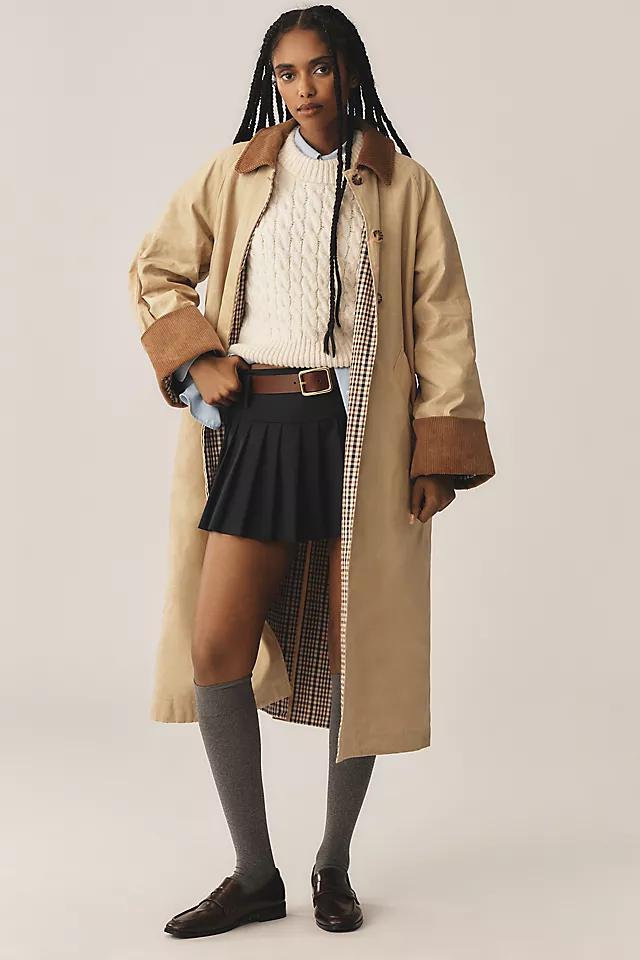 ALIGNE Barnaby Reversible Check Trench Coat by ALIGNE ALIGNE Barnaby Reversible Check Trench Coat by ALIGNE