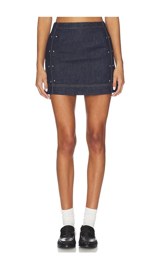 ALIGNE Hadley Denim Mini Skirt in Blue by ALIGNE