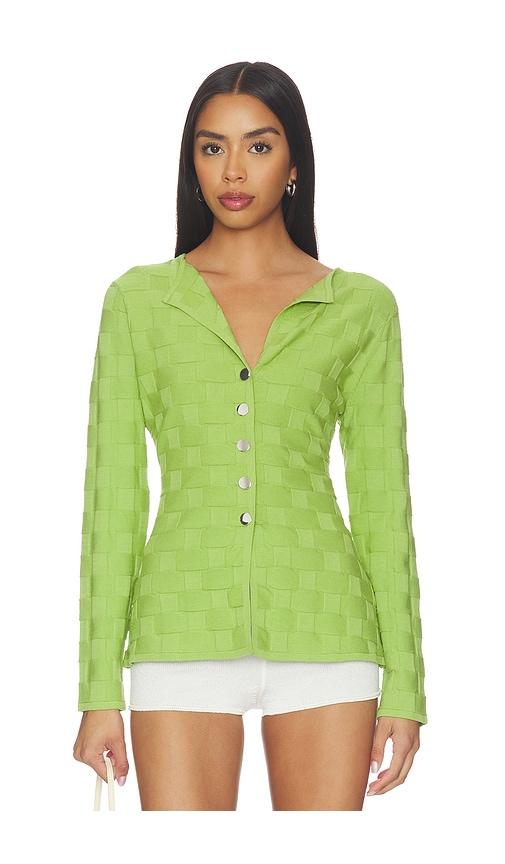 ALIGNE Olsen Knitted Shirt in Green by ALIGNE
