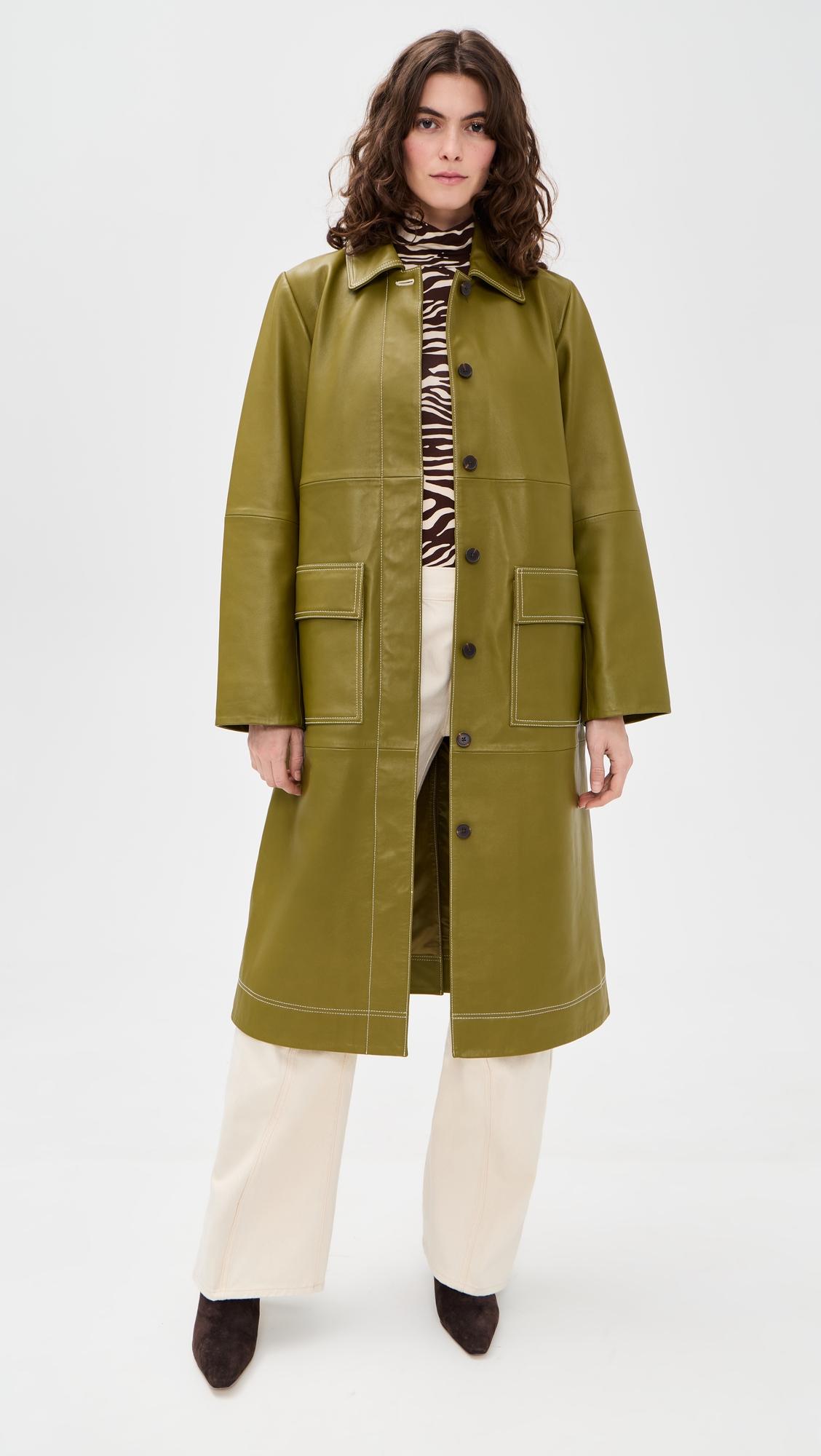 Aspen Leather Trench by ALIGNE