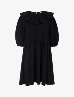 Graceen frill-collar viscose-blend mini dress by ALIGNE