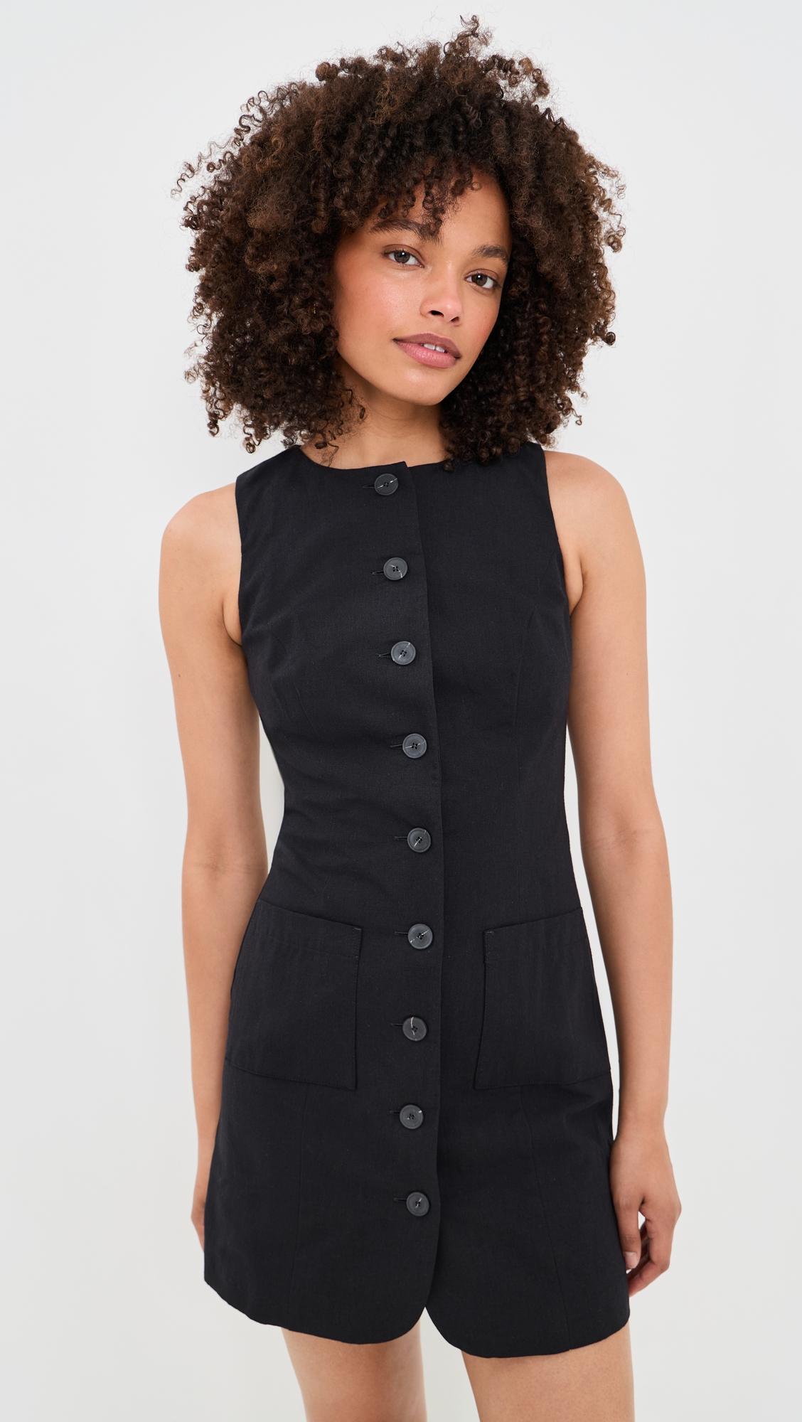 Leah Linen Mix Dress by ALIGNE