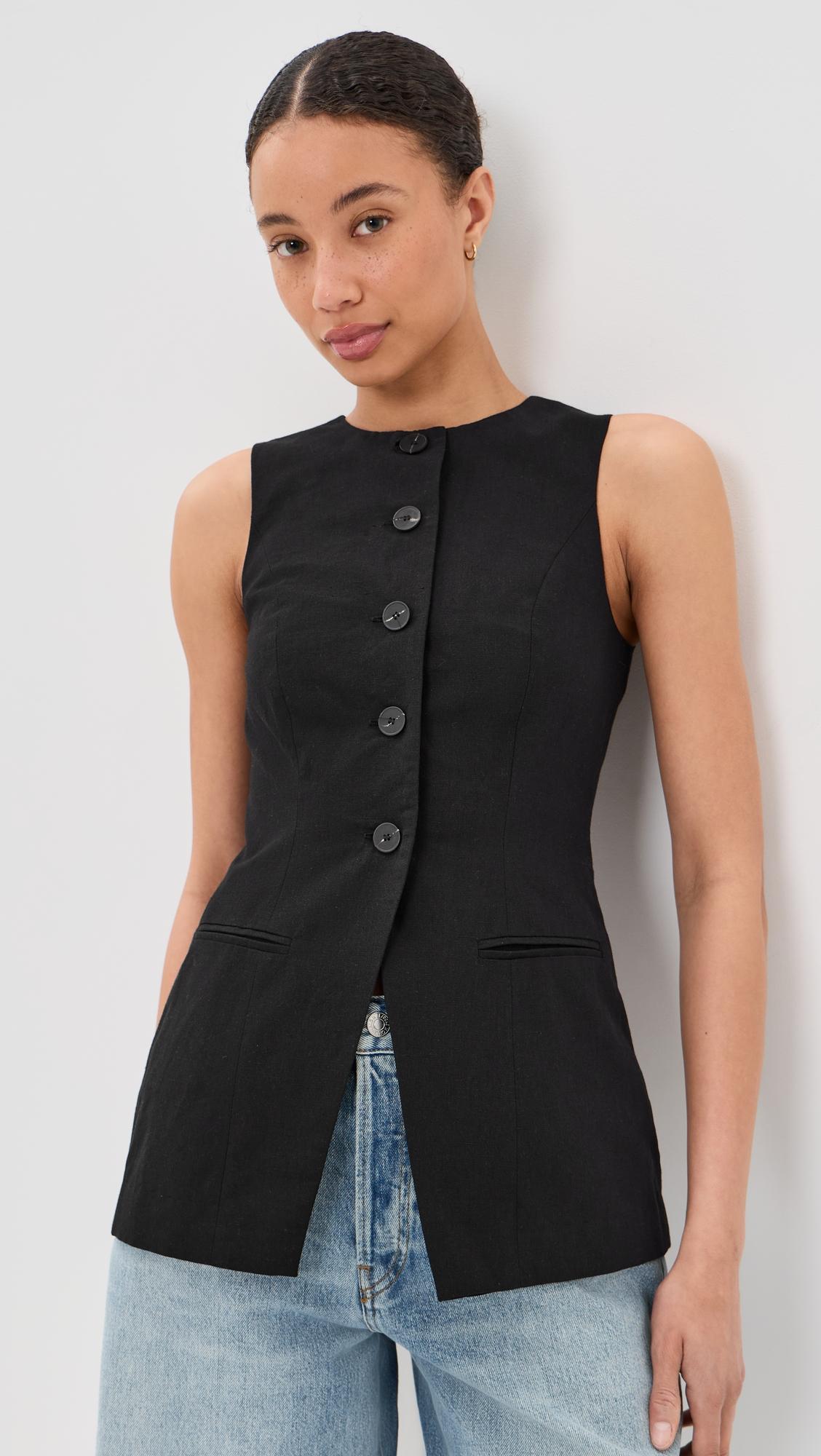 Leo Linen Mix Waistcoat by ALIGNE