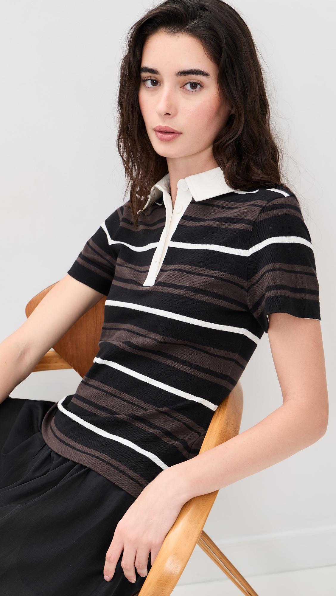 Maiden Stripe Polo by ALIGNE