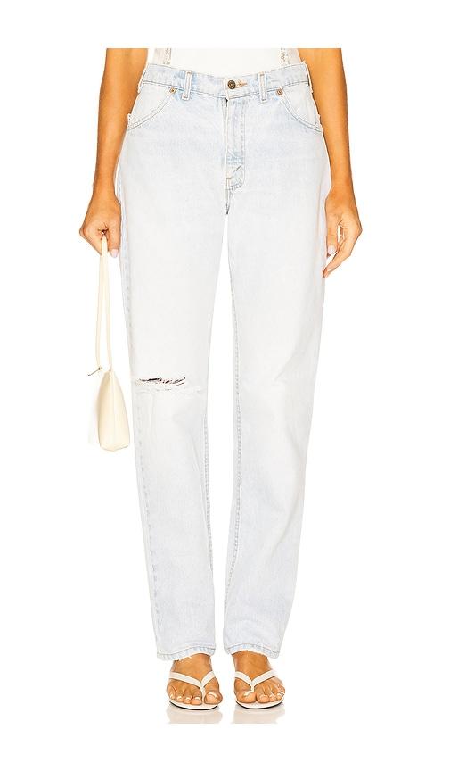 aligrace Vintage Classic Relaxed Long Jeans in Blue by ALIGRACE