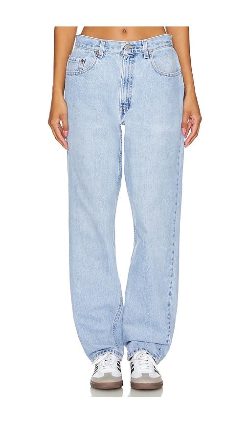 aligrace Vintage Ultra Baggy Jeans in Denim-Light by ALIGRACE