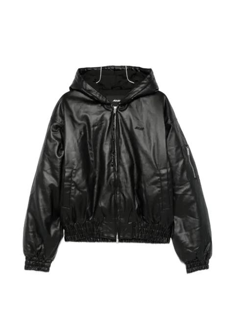 hoodied zip bomber jacket by ALIS
