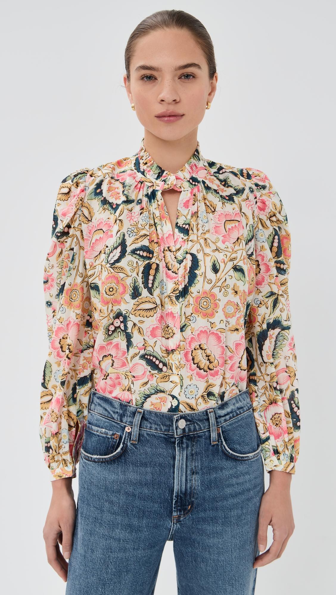 Annabel Melon Bloom Shirt by ALIX OF BOHEMIA