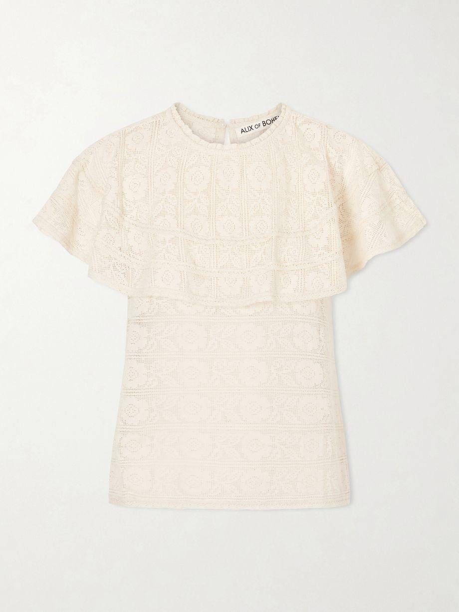 Elsie Daisy cotton-lace blouse by ALIX OF BOHEMIA
