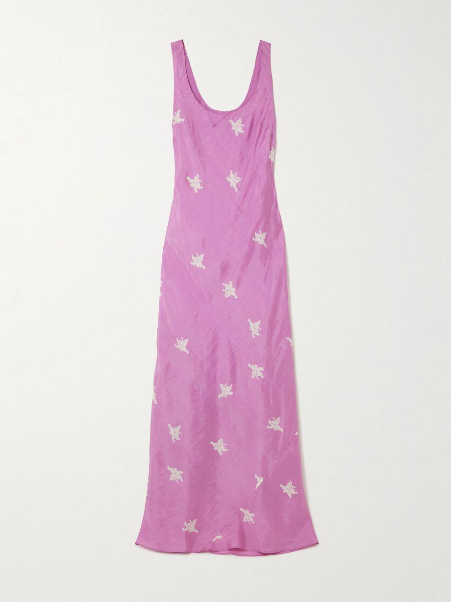 Jasmine floral-print silk midi dress by ALIX OF BOHEMIA