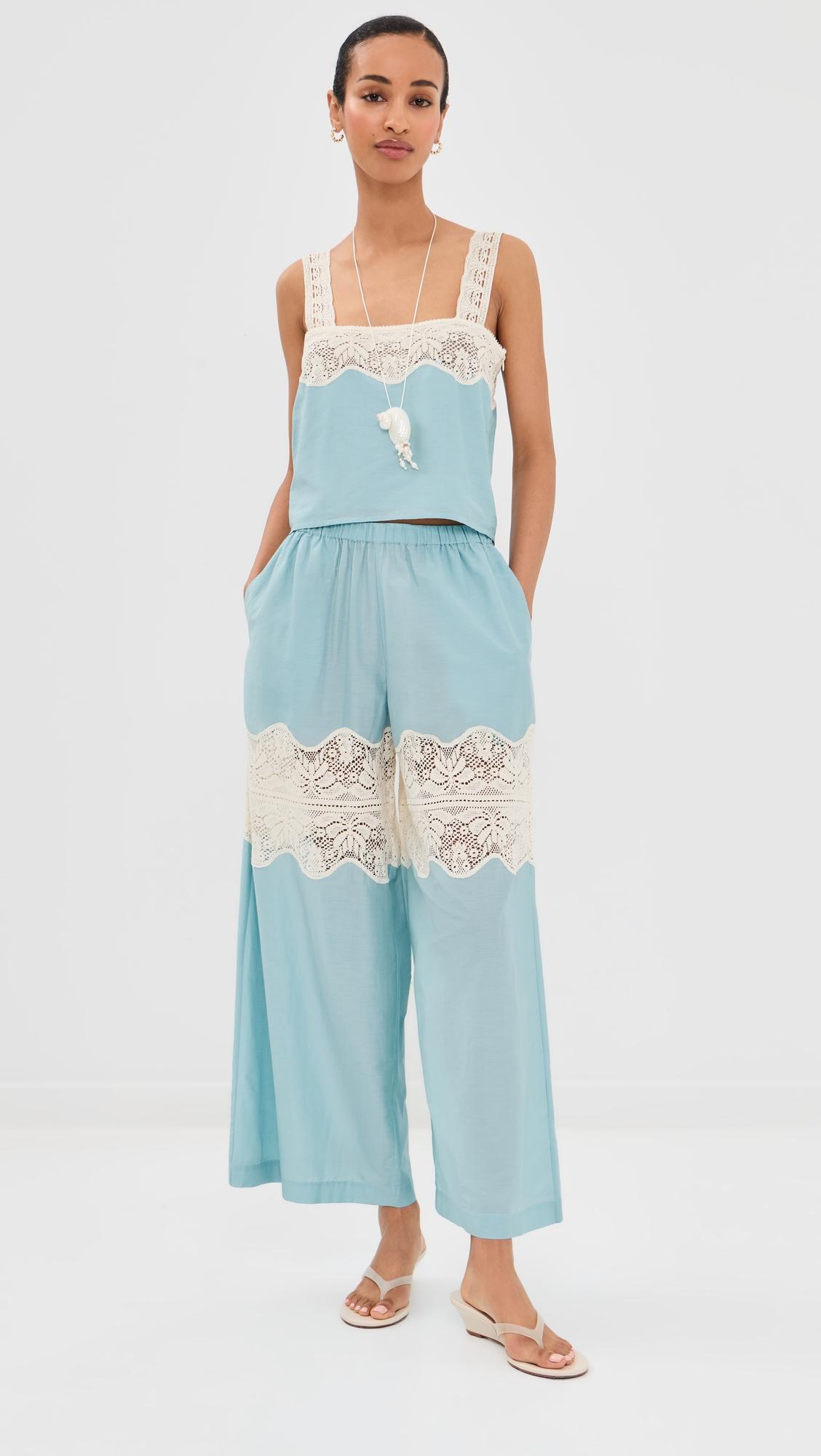 Margie Sky Prima Lace Pants by ALIX OF BOHEMIA
