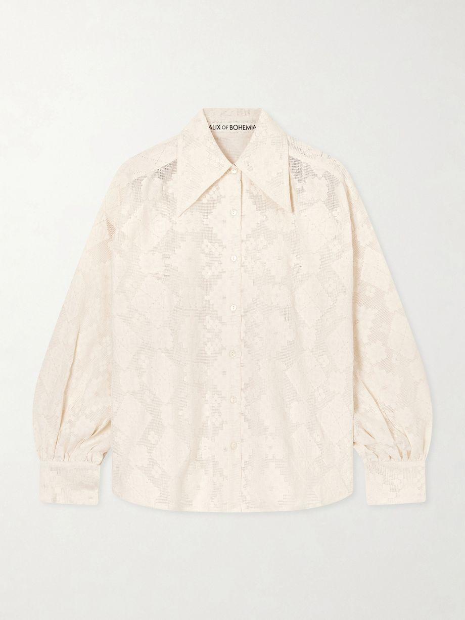 Margot Tetris cotton-lace shirt by ALIX OF BOHEMIA