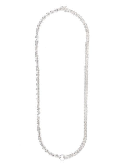 contrast rolo-chain necklace by ALL BLUES
