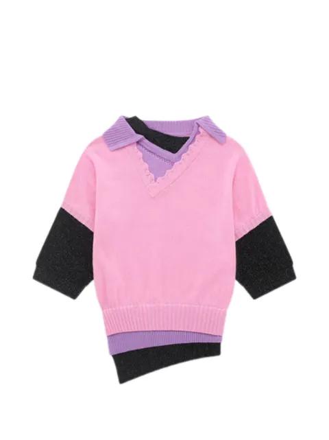 collared lace top by ALL IN