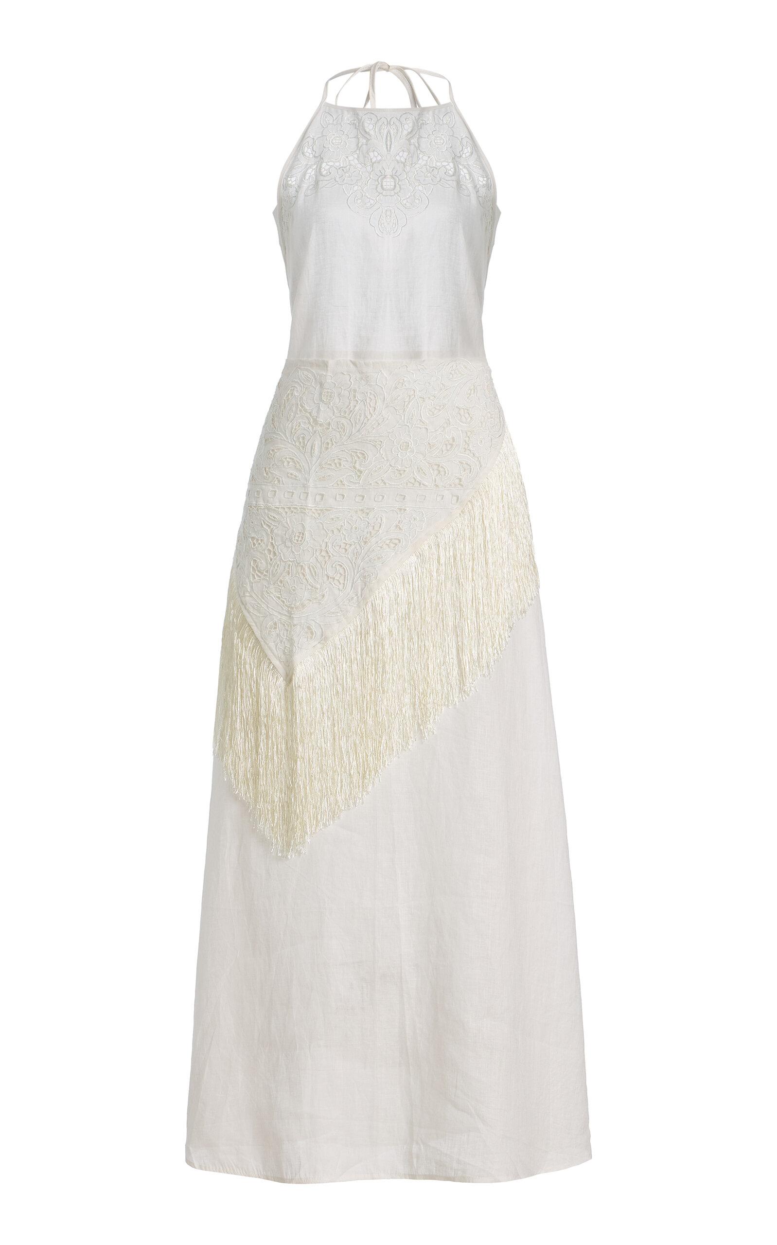 All That Remains Exclusive La Isla Josephina Fringe Lace Cotton Apron Dress - Moda Operandi by ALL THAT REMAINS