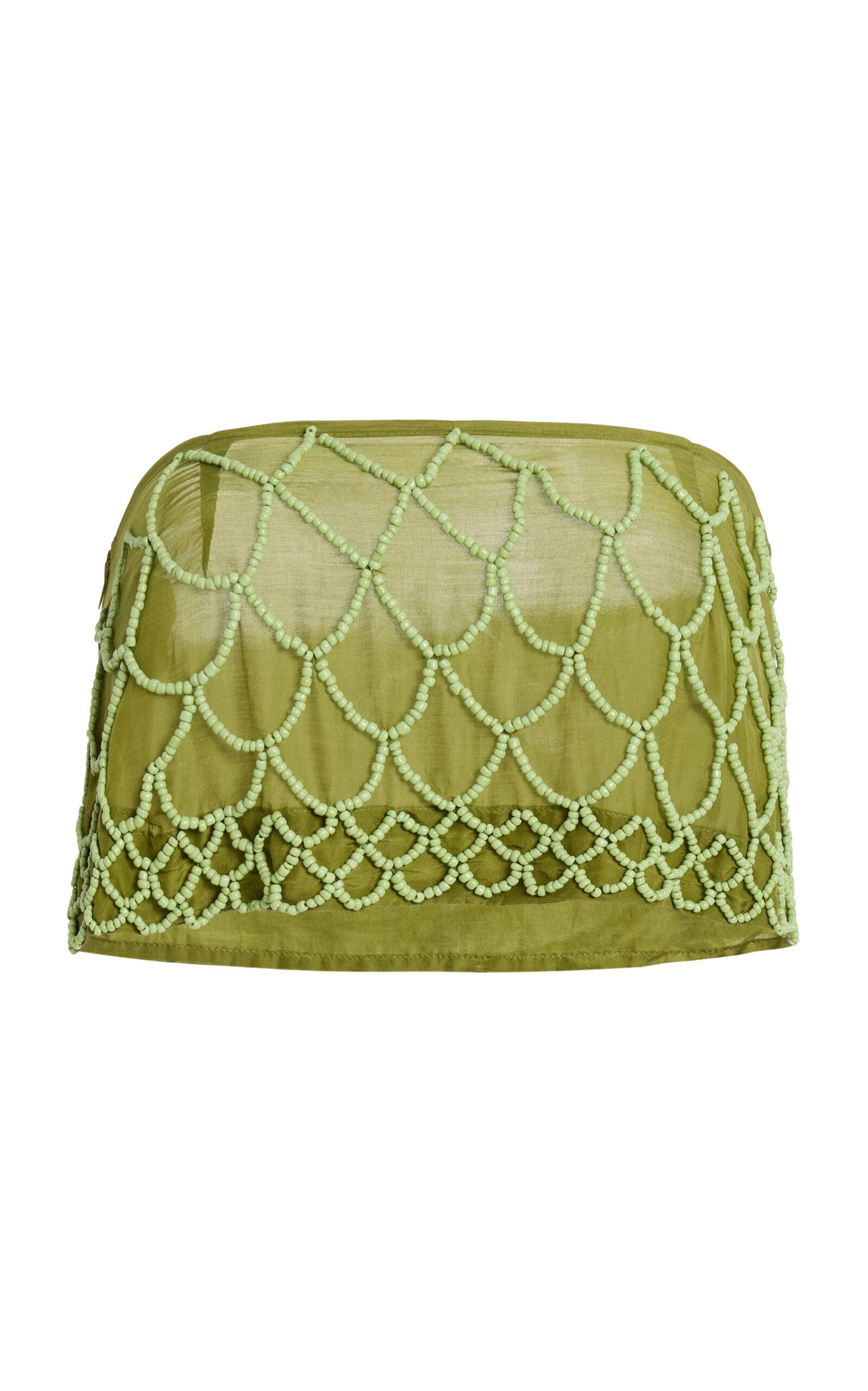 All That Remains Exclusive La Isla Mika Beaded Cotton Strapless Top - Moda Operandi by ALL THAT REMAINS