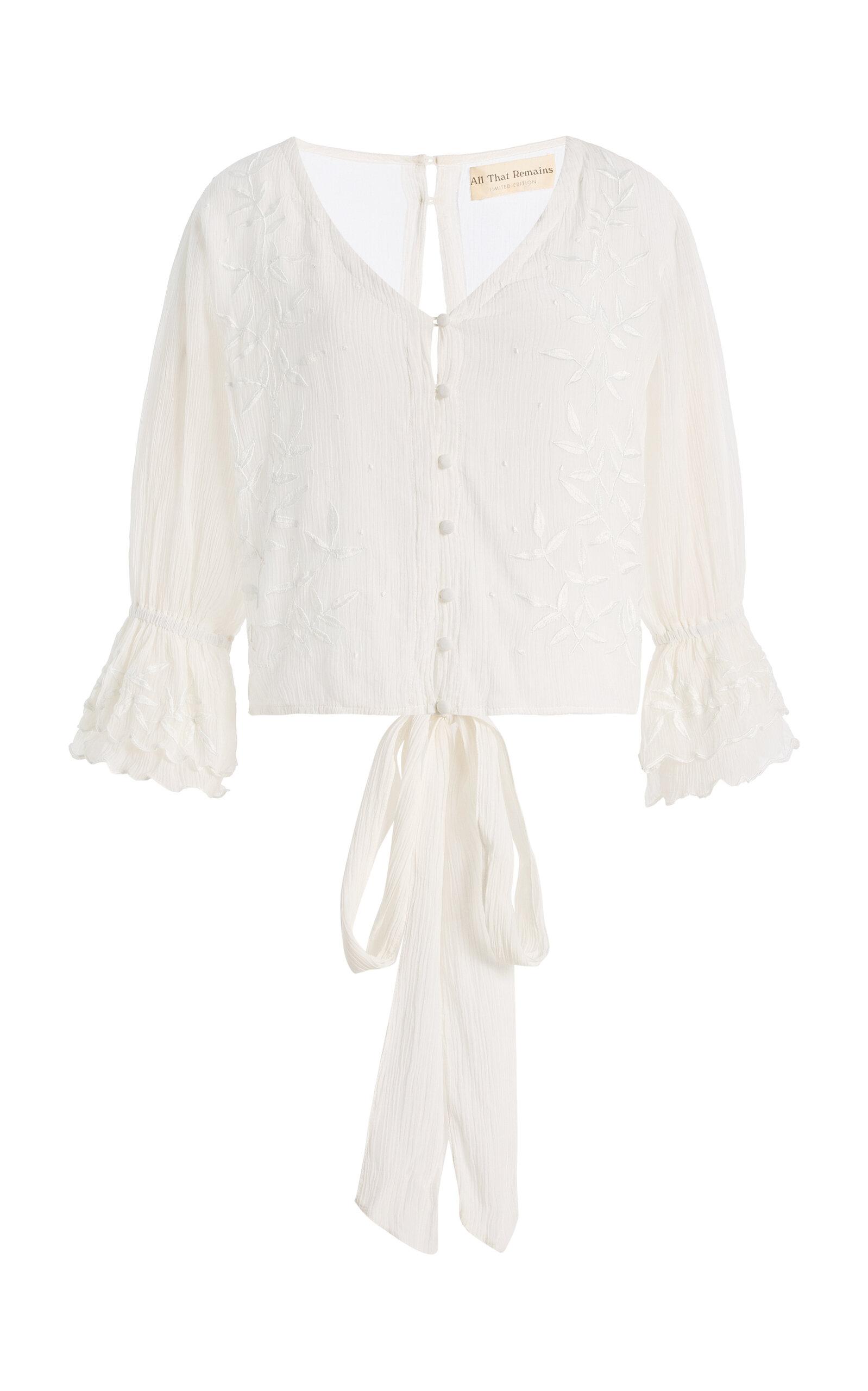 All That Remains Jenine Cotton-Silk Top - Moda Operandi by ALL THAT REMAINS